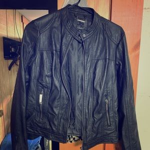Faux leather jacket